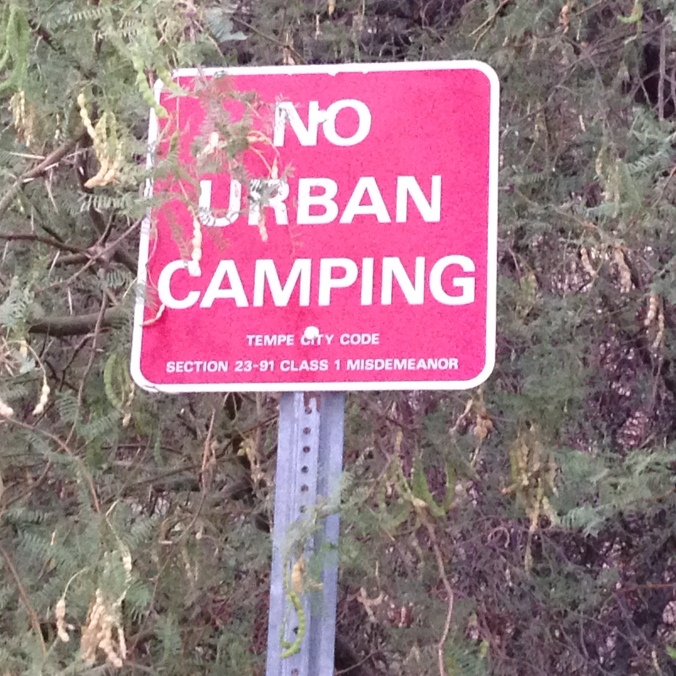 I never knew that urban camping was a thing.